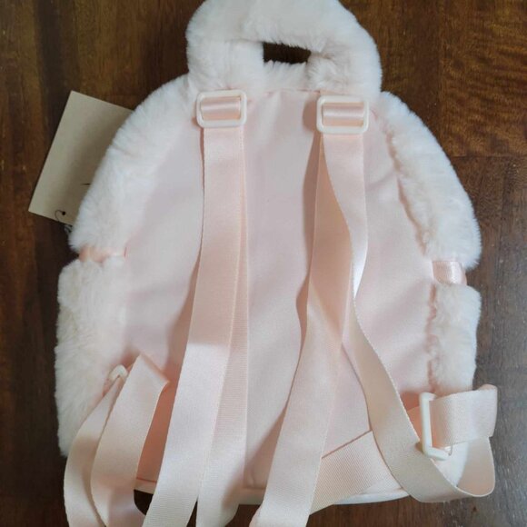 Nike Sportswear Futura 365 Faux Fur Mini Backpack - Guava Ice/Black - Picture 3 of 5